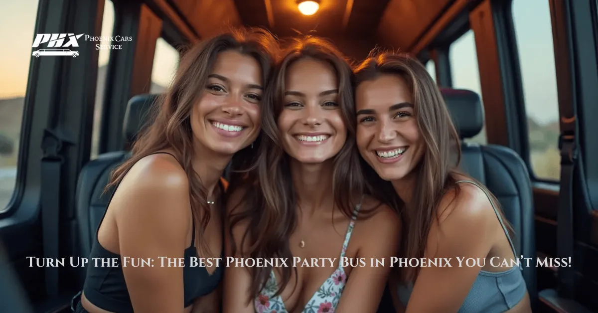 A trip around Phoenix with a party bus will be an experience unlike anything else.