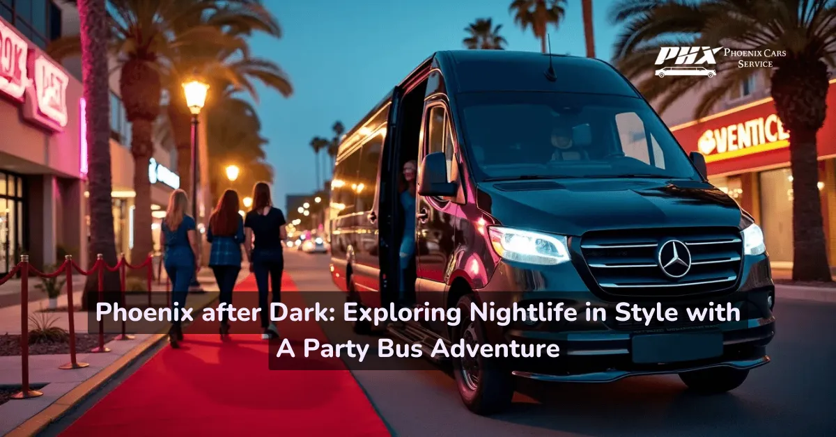 Phoenix nightlife party bus adventure.