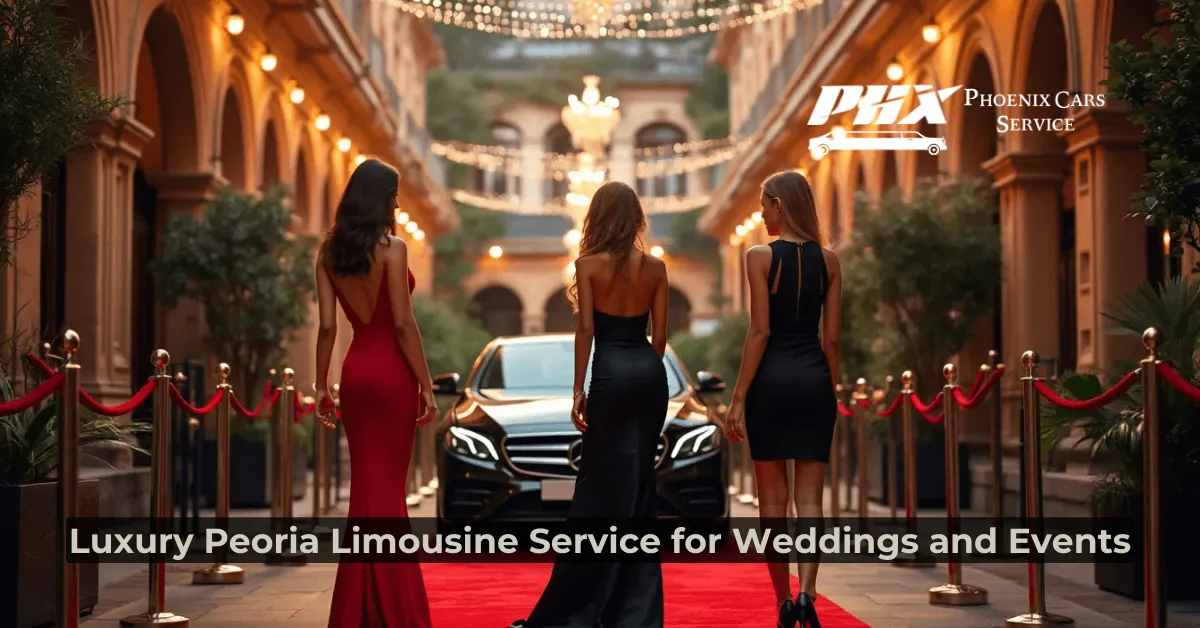 Peoria limousine service can enhance the quality of your wedding or event.